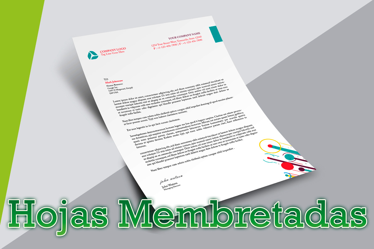 hojas membretadas