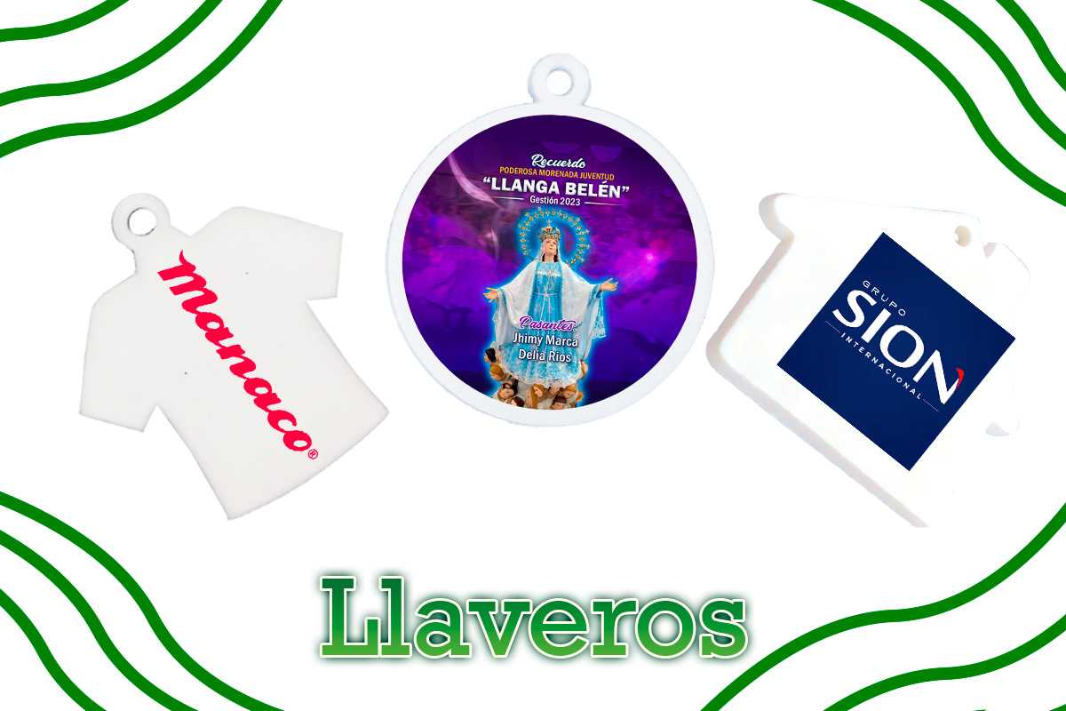 llaveros troquelados